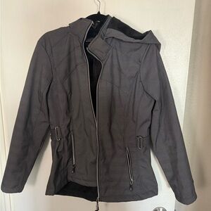 Women's Gray Hooded Jacket